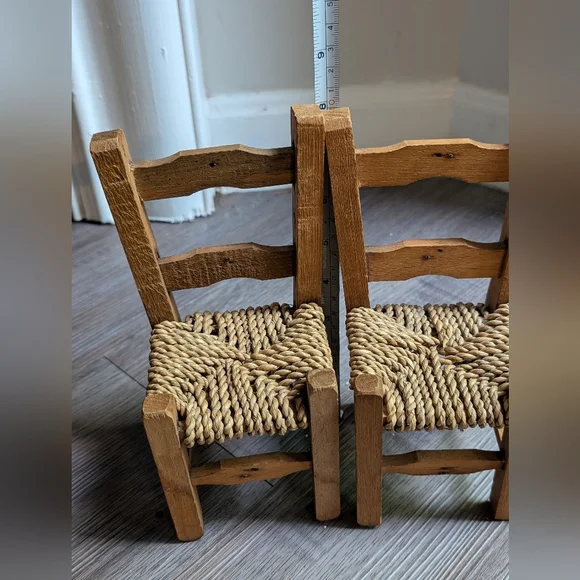 Miniature Wooden Doll Chairs - Picture 3 of 5